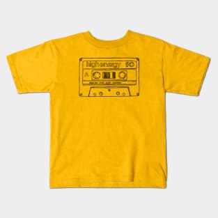 Cassette Tape, High Energy 90 Tape Kids T-Shirt